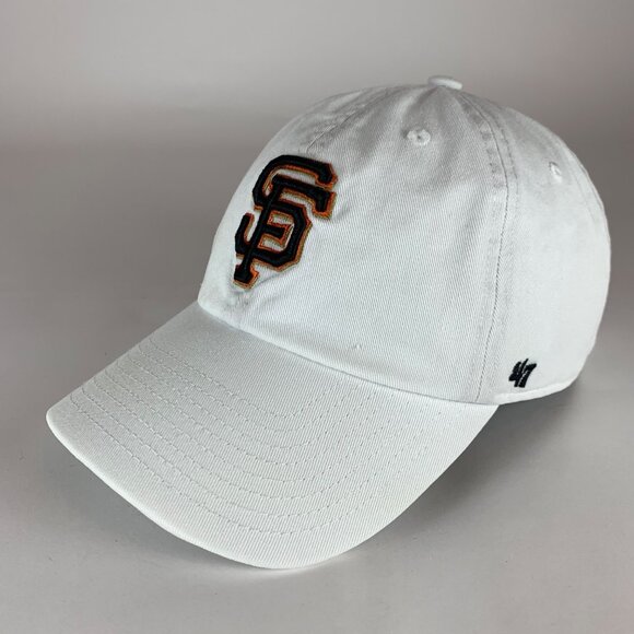 San Francisco Giants MLB White 47 Brand Clean Up Relaxed Fit Strapback Hat - Picture 1 of 6